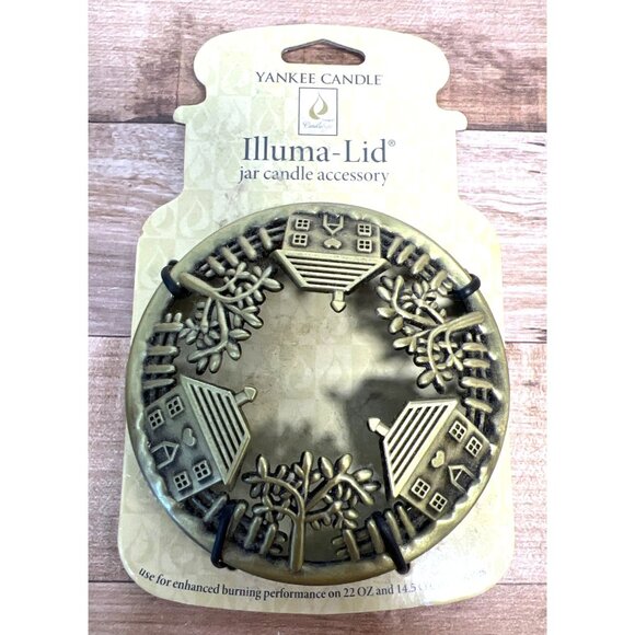 Yankee Candle Home Sweet Home Gold Illuma-Lid Jar Candle Accessory For 22 Oz & 1 - Picture 1 of 3